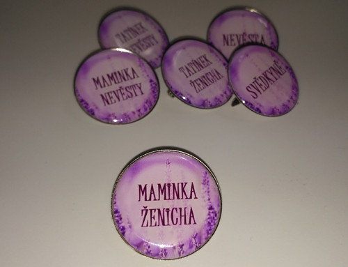 Brož_maminka ženicha_levandulová — foto 1