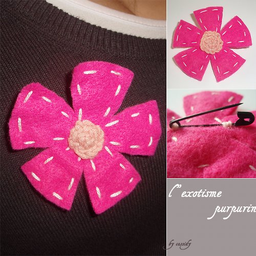 Brož purpurová exotika — foto 1