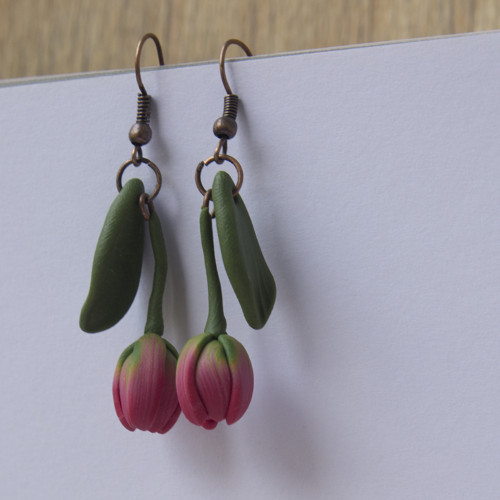 Náušnice - Tulipány — foto 1