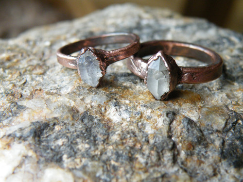 Prsten s herkimerským diamantem — foto 1