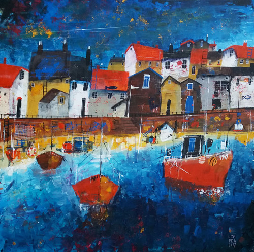 Funny harbor- 50x50cm — foto 1