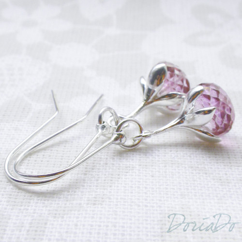 Strieborné náušnice Pinky (Ag 925) — foto 1