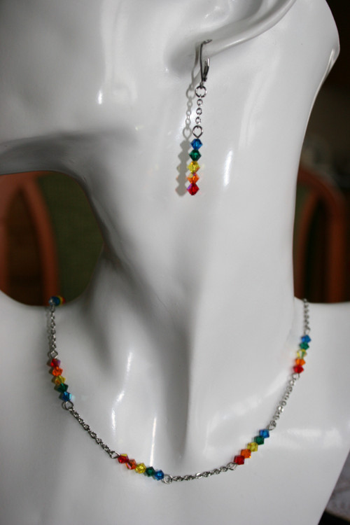 Čakrový náhrdelník 2 - Swarovski - hypoalergenní