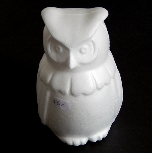 Polystyren, Sova výška 14 cm