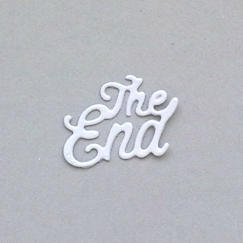 Nápis - The End - barva dle přání