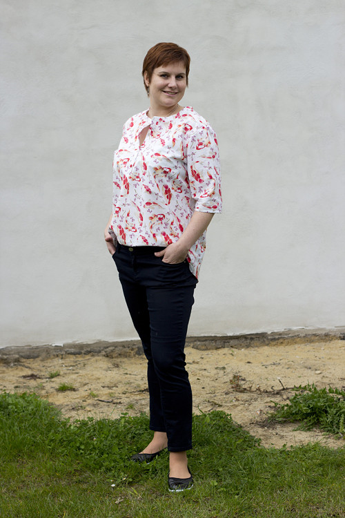 Košilová halenka koi — foto 1