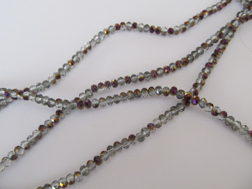 Luxusní broušené rondelky 3,3x4mm 50ks