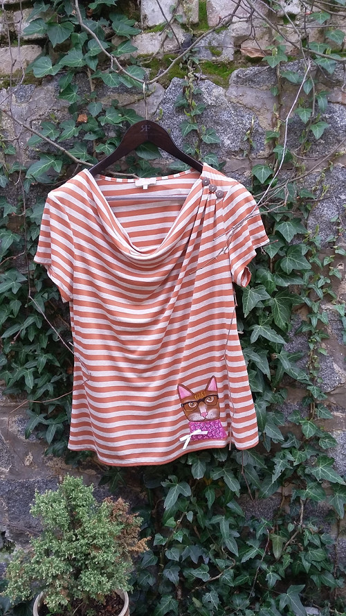 Kočička v proužku - tričko — foto 1