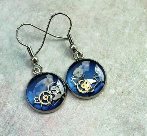 Earings /dark blue/ — foto 1
