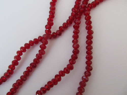 Broušené rondelky 3x4 mm - 65 ks