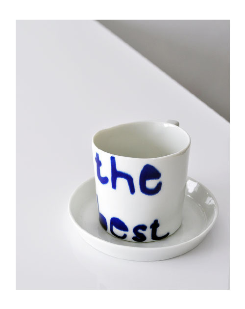 Autorský porcelánový hrnek - de'form >The best<