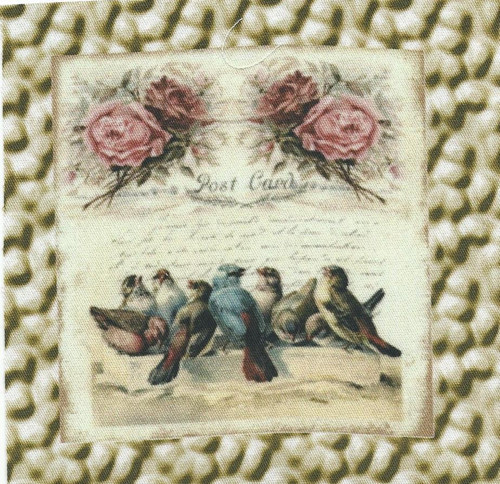 Bavlněná látka - panel 9 x 9 cm