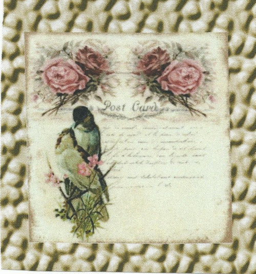 Bavlněná látka - panel 9 x 9 cm