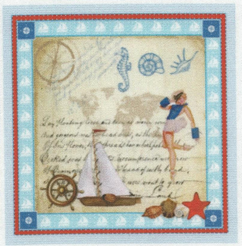 Bavlněná látka - panel 10 x 10 cm