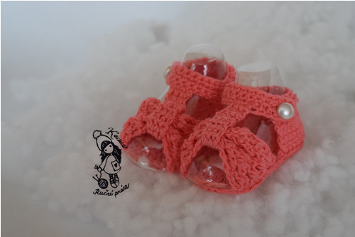 Háčkované Bačkůrky, Sandálky — foto 1