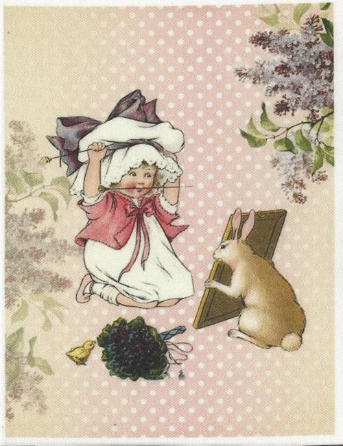 Bavlněná látka - panel 13,5 x 17,5 cm