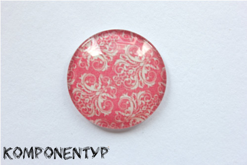 Skleněný kabošon "Mandala" 30 mm
