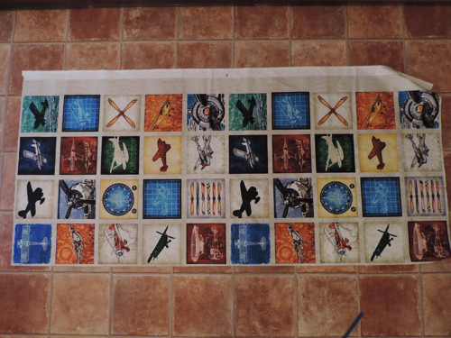 Látkový panel na pexeso Letadla Béžová II. — foto 1