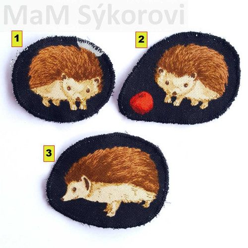Nažehlovací záplaty ježečci JEN č.3!