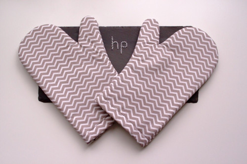 Chňapky BEIGE CHEVRON — foto 1