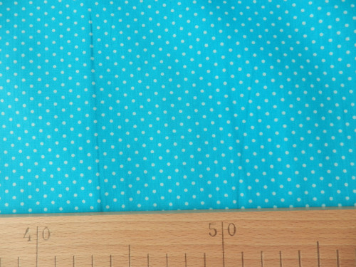 Mini bílý puntík na petrolejový 1mm