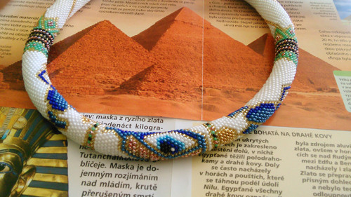 Náhrdelník Egypt - Oko Horovo — foto 1