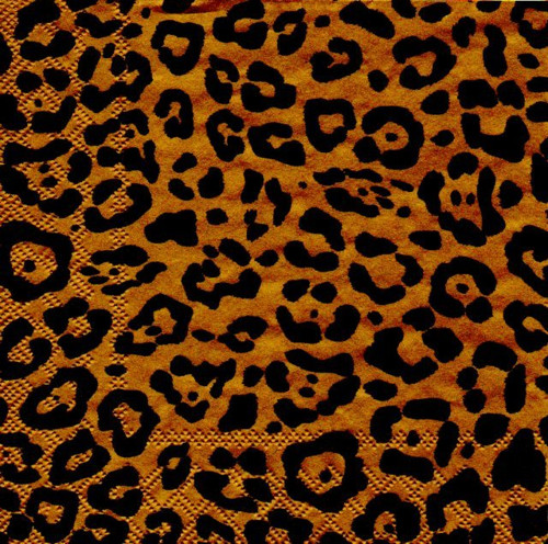 Papírový ubrousek,leopard,vzor,kůže,2 kusy