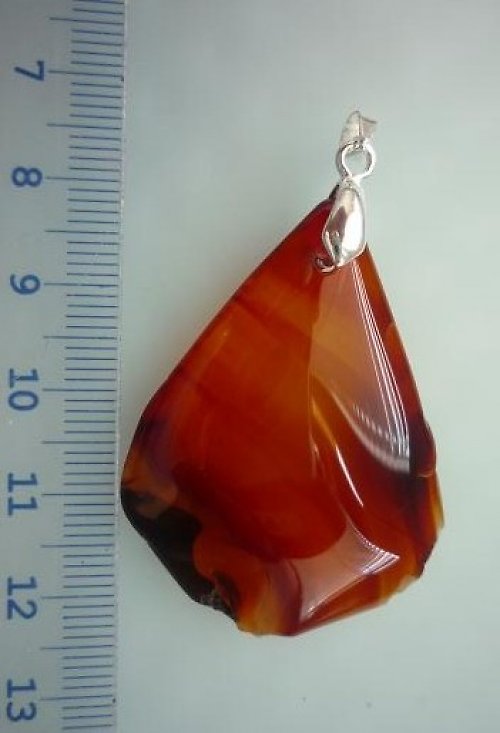 ACHÁT PŘÍVĚSEK - 30x45mm ( 1ks) — foto 1