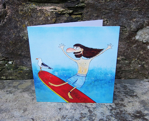 Přání pro každou příležitost "Surf je prima"
