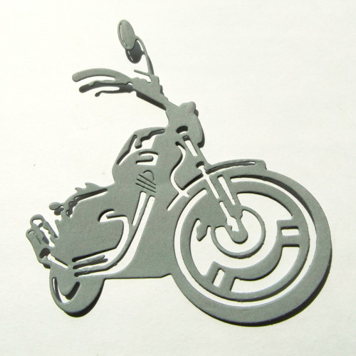 Papírový výsek - motorka - harley