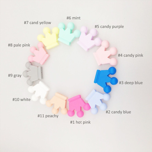 Silikonová korunka (1ks) - candy blue