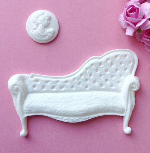 Sofa + kamej (polymerová ozdoba) (DUM 4) — foto 1