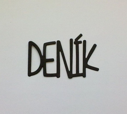 Nápis - Deník