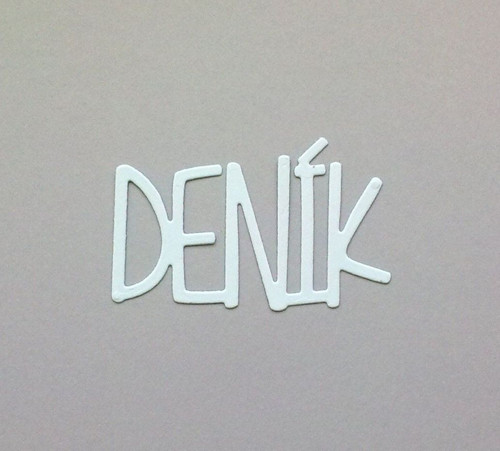 Nápis - Deník - barva dle přání