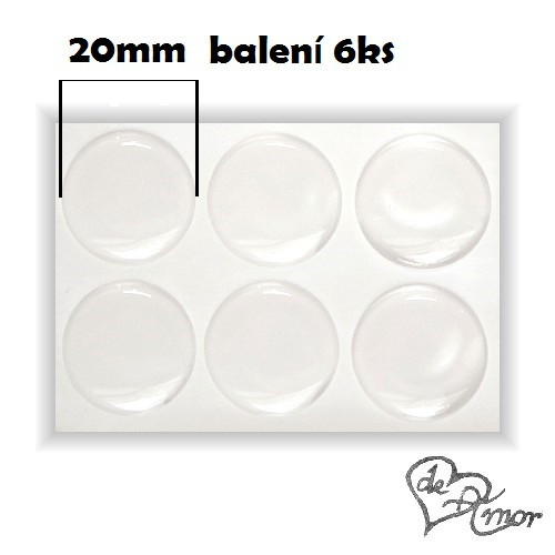 EPOXY čočky 20mm - 6ks — foto 1