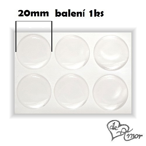 EPOXY čočky 20mm - 1ks — foto 1