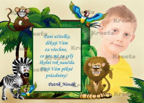 Poděkování paní učitelce - No.8