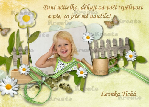 Poděkování paní učitelce - No.12
