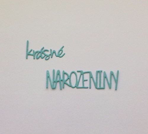 Nápis - Krásné narozeniny — foto 1