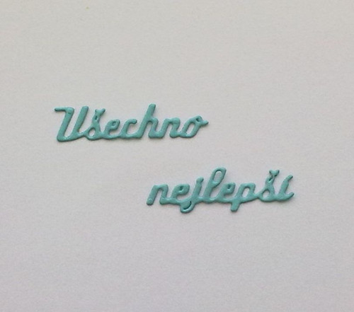 Nápis - Všechno nejlepší
