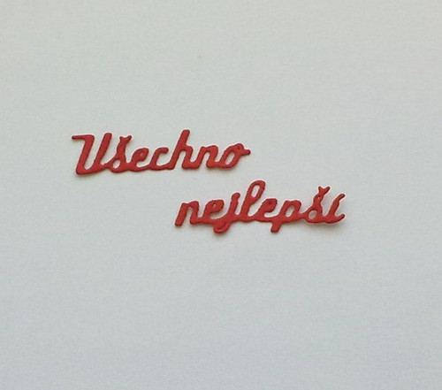 Nápis - Všechno nejlepší