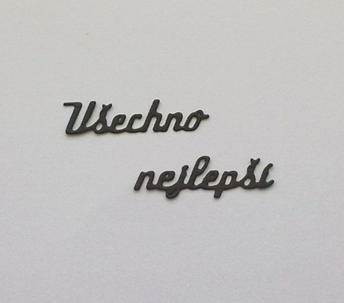 Nápis - Všechno nejlepší