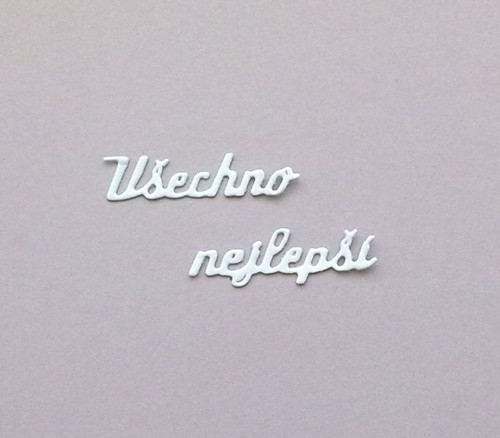 Nápis - Všechno nejlepší - barva dle přání