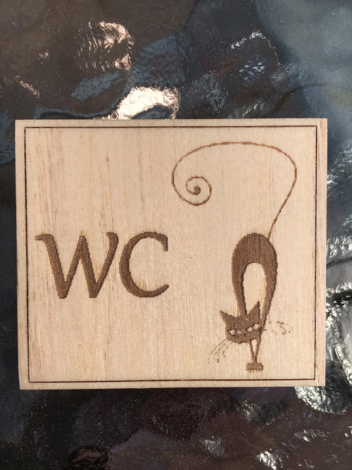 Cedulka "WC" - vlastní motiv — foto 1