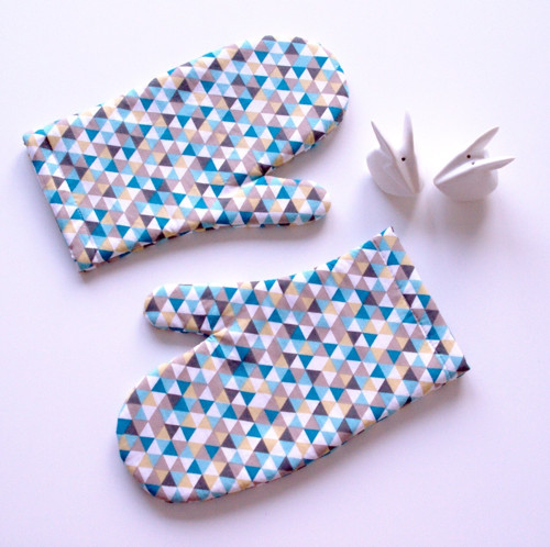 Chňapky MOSAIC BEIGE-BLUE — foto 1
