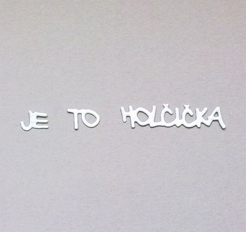 Nápis - Je to holčička - barva dle přání