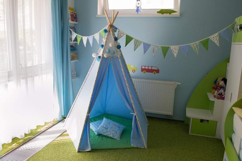 Teepee - modro-zelená kombinace — foto 1