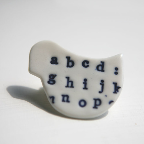 Messinger Blue (porcelánová brož) — foto 1