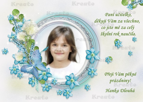 Poděkování paní učitelce - No.13
