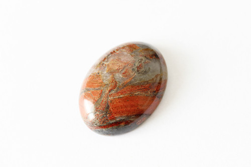Jaspis - kabošon - 23x31 mm — foto 1